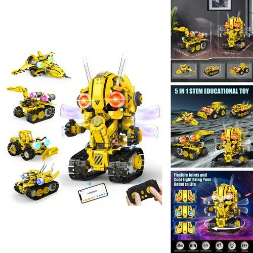 Yerloa K96154 STEM Robotics Kit for Kids 6-12 App Remote Control