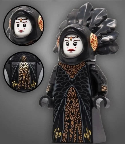 New Star Wars BricksAndFigsDE Custom Onyx Queen Padme Amidala minifig US Seller