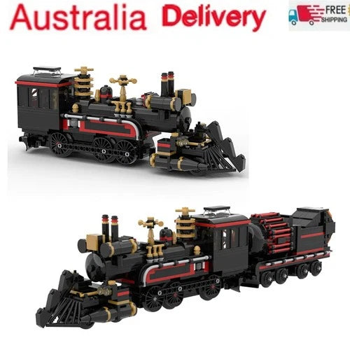 MOC Back To The Future Jules Verne Time Train Building Blocks 880 PCS Model Toys