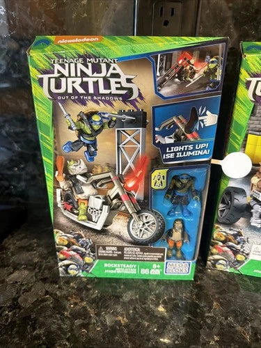 MEGA BLOKS TEENAGE MUTANT NINJA TURTLES OUT OF THE SHADOWS BEBOP & ROCK STEADY