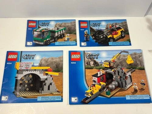 LEGO City 4204 The Mine Complete w/ Manuals NO Box