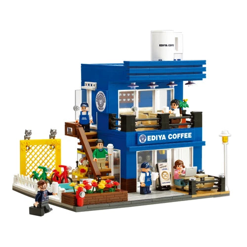Oxford Building Blocks EDIYA Coffee Shop cafe ST33348 Korea Limited Edition New