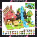 Magnetic Building Blocks Set for Kids 3+ 100 Pieces STEM Toys Multi-Pattern