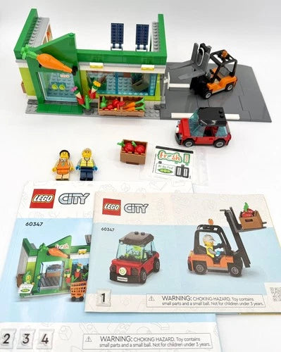 Incomplete Missing Parts LEGO City 60347 Grocery Store Market
