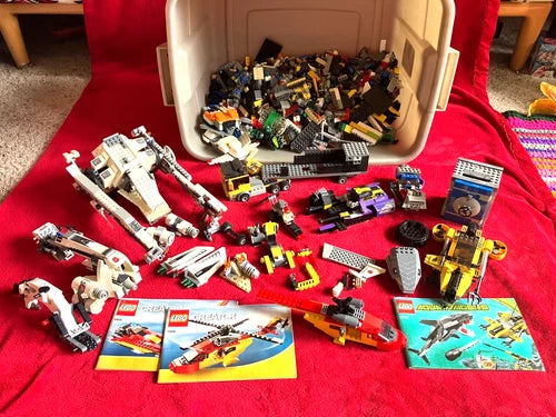 Lot LEGO BRICKS SPECIALTY PARTS Almost 10 LBS INCOMPLETE PARTS 5983 7773 40110