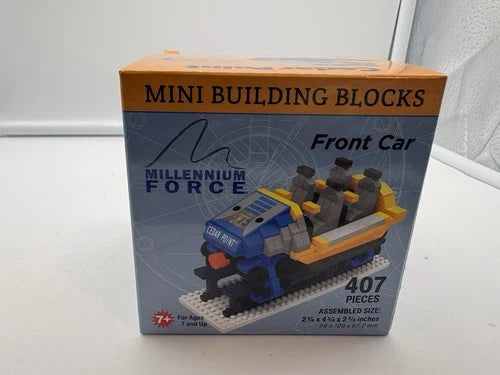 Cedar Point Millenium Force & Magnum XL building blocks front and trailing car