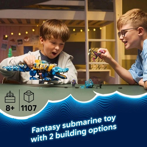 LEGO DREAMZzz Crocodile Submarine Building Toy for Boys & Girls - Pretend Pla...
