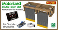 O Scale Model Train Building Motorized Door Unit: Versatile & Speed Adjustable