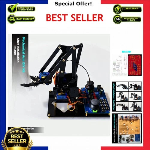 DIY Robotic Arm Kit STEM Soldering Electronics Circuit Board Learning