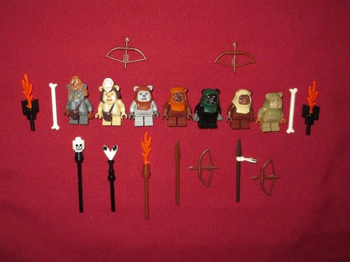 LEGO Star Wars minifigures Ewoks LOT. Teebo,Logray,Chirpa,Wicket,Wunko,Tippet +