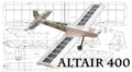 Altair 400 Electric Sport 37" WS RC Airplane Laser Cut Balsa Short Kit + Plans