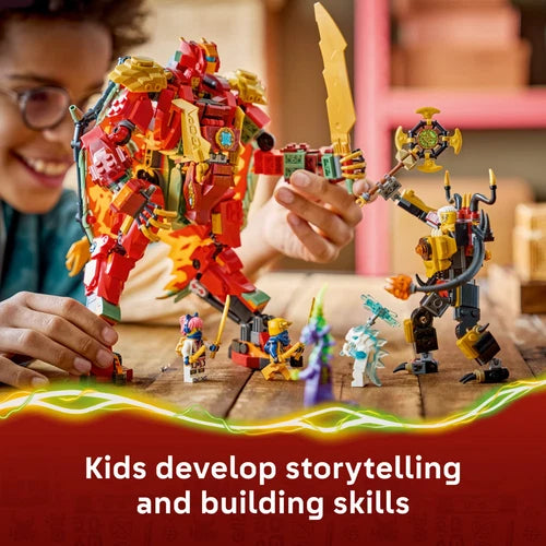 LEGO NINJAGO Wyldfyre's Transforming Dragon Mech - Building Toy for Boys & Girls