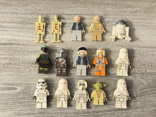 LEGO Star Wars Minifigure Lot (15) Boba Fett The Mandalorian, Snowtroopers Yoda