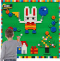 470+PC Building Block Wall Set 8PCS Self Adhesive Baseplates Green DIY