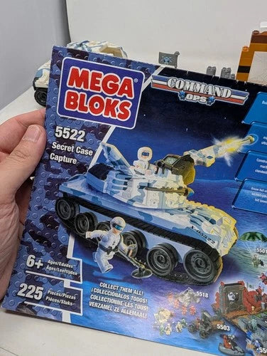 Mega Bloks Command Ops Secret Case Capture 5522 (2003) Nearly Complete