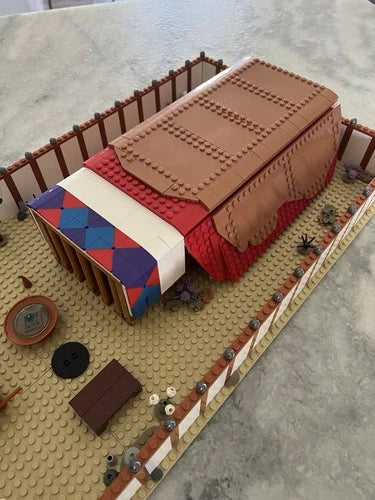 Bible Bricks Sanctuary Wilderness Tabernacle 596pc Leg.0 Compatible Bible toys
