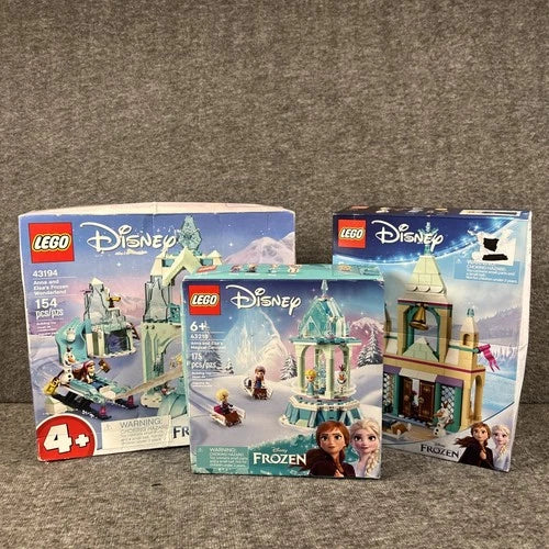 LEGO Disney Frozen Bundle 3 Sets Anna Elsa Arendelle Castle Carousel Sealed