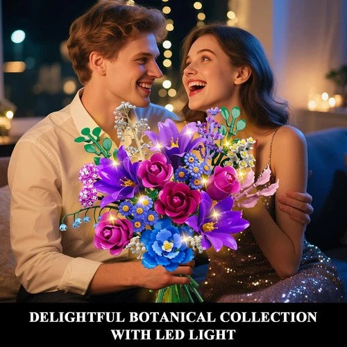 Vibrant Flower Botanical Collection Building Set