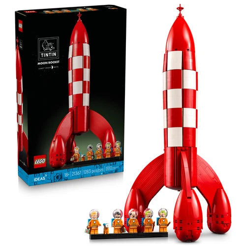 LEGO Ideas Tintin Moon Rocket - Building Set for Adults, Ages 18+ - Collectible