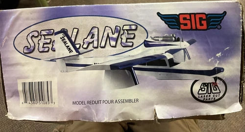 SIG Sealane Vintage Rare R/C Float Seaplane Balsa Airplane Kit