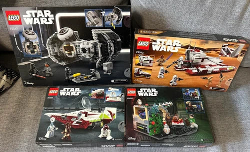 MEOW Star Wars 4 Sealed Ships & Tank Sets Lot 75342 75347 75333 40658 New !!!!