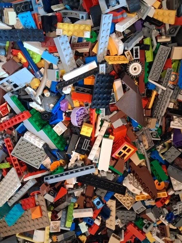 LEGO 20 lbs Pounds Random Bulk Lot Parts Pieces Building Plates Blocks Washed