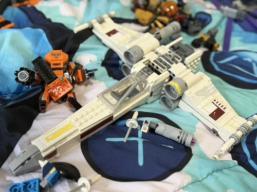 LEGO Mixed Parts & Builds Lot, Multicolor Plastic Vehicles Assortment