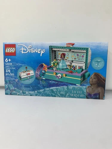 Lego Disney 43229 Ariel's Treasure Chest Complete Set 370 pcs Little Mermaid