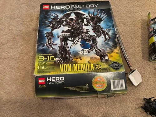 LEGO HERO Factory: Von Nebula (7145) Bionicle New In opened Box.