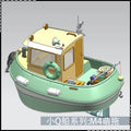 Micro Tug boat M4 1:18 240mm 9.4" RC MODEL RC Model Ship Kit
