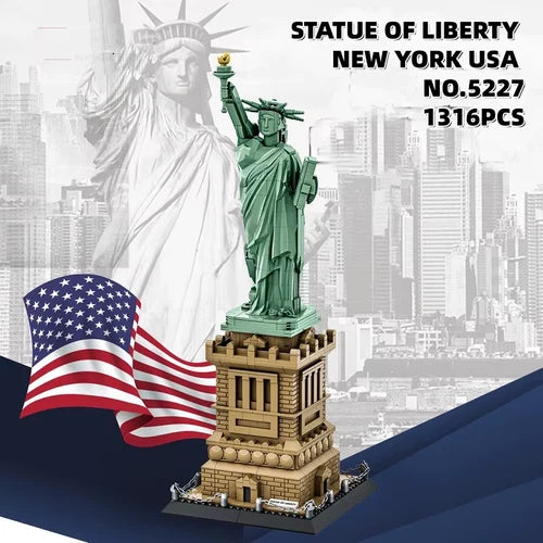 New Statue of Liberty 1316Pcs Architecture Building Blocks Model Set Unbranded