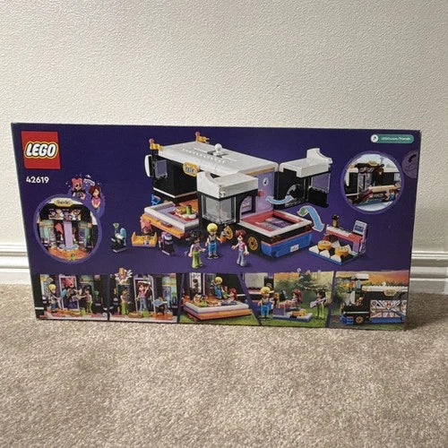 LEGO Friends 42619 Pop Star Music Tour Bus 845 pcs Retiring soon. New in box.