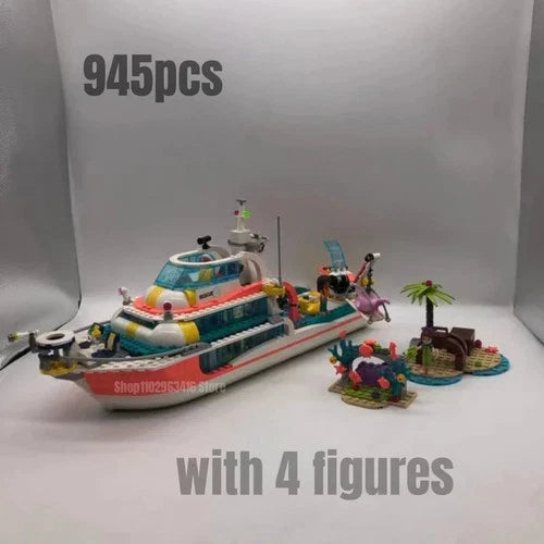945pcs Rescue Boat Building Blocks MOC 41381 Toys * No Box * Sealed Bags *