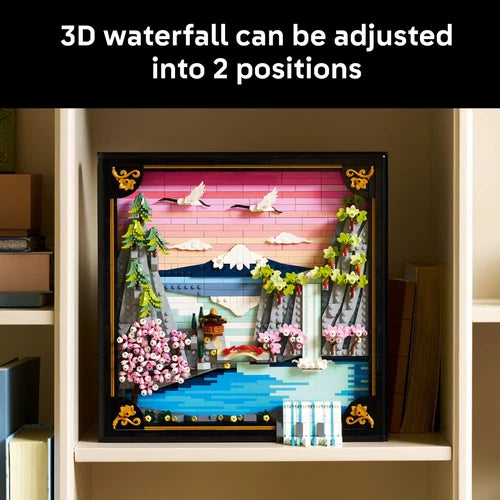 MEOW Art Japanese Cherry Blossom Landscape Building Set for Adults - Room Decora
