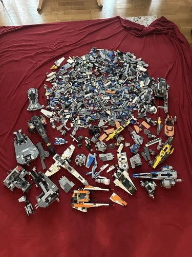 Massive Lego Star Wars Collection Prebuilt ships and more!