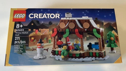 LEGO CREATOR 40602 WINTER MARKET STALL W/MINIFIGS MISB SEALED RETIRED SET!