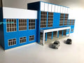 1:87 Scale Railway Station Sand Table Building Scene Assembly 3D Model Kit