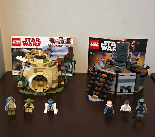 LEGO Star Wars Sets 75208 Yoda’s Hut & 75137 Carbon Freezing Chamber W/minifigs