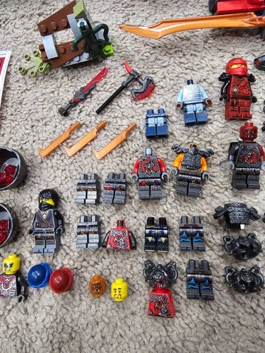 LEGO Ninjago Hands of Time Minifigure Lot + Incomplete 70624 Vermillion Invader