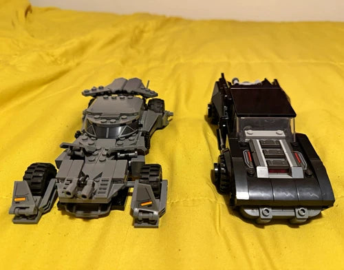 MEOW Batman Vehicles Lot Gray Batmobile/Tumbler Black Car Builds Batman Minifig