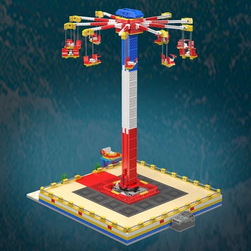 Mould King 11016 Rotating Flying Chair Paradise Building Block Remote Control