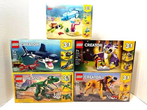MEOW Creator 3-in-1 Animals Lot 5 31058 31112 31125 31088 31128 New Sealed