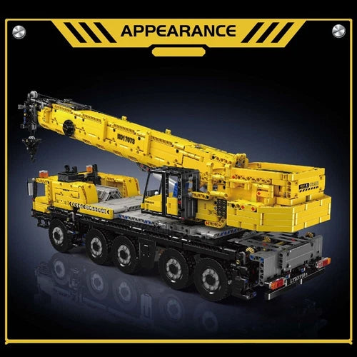 Mould King 17073 Engineering Crane Truck Building Block Remote Control Vehicle