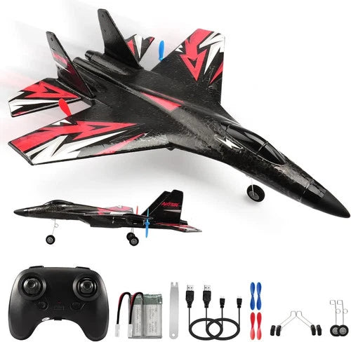 New Upgrade SU27 RC Airplane, Remote Control Fighter Toys, 2.4GHz 6-axis Gyro St