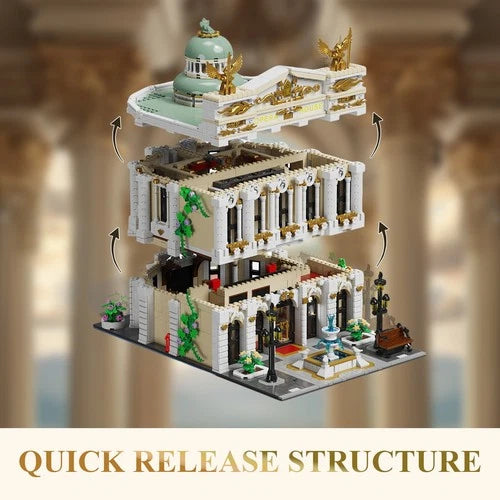 Youmko Paris Opera House Modular Building Set with Light 4490 PCS