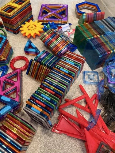 Bulk Lot Genuine Magformers Magnetic Building Blocks 300 Pieces
