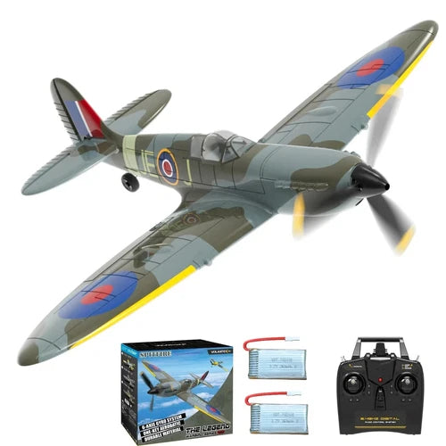 Volantex WW2 Spitfire WarBird RC Airplane 2.4G 4CH 6Axis Gyro Fighter Plane RTF