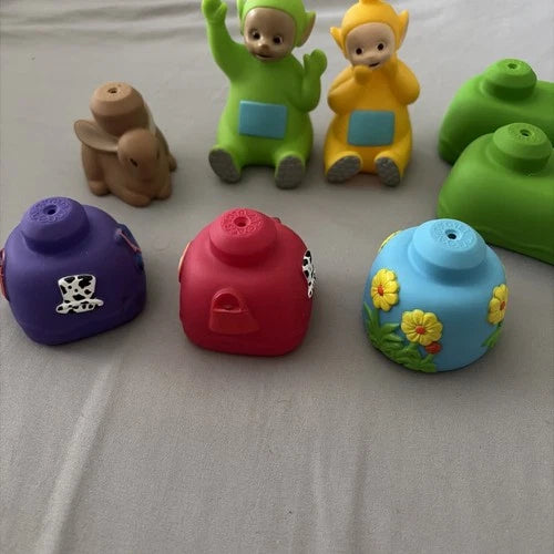Teletubbies Vtg 90s Mega Bloks TeletubbyLand Building loose blocks 1999