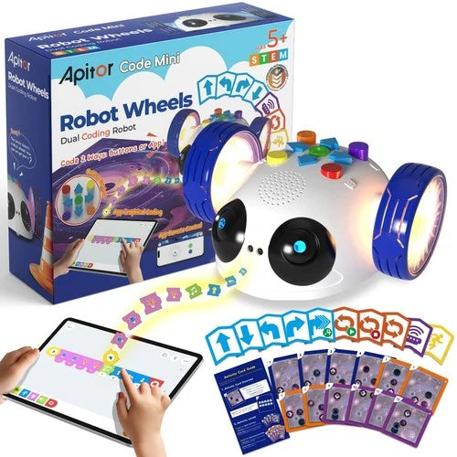 Robot Wheels STEM Learning Kit Coding for Kids Ages 58