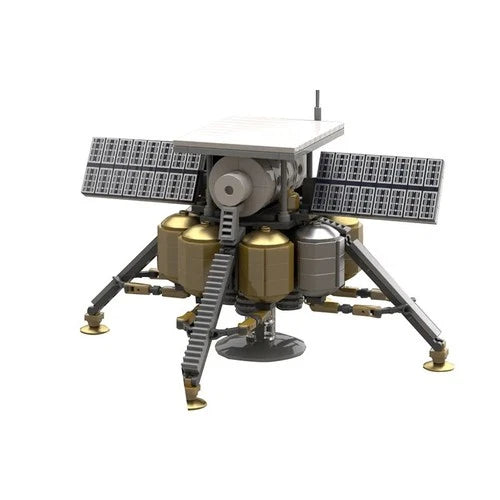 MOC-100723 Building Blocks First Lunar Outpost Habitat Moon Base Space Aviation